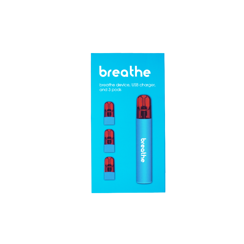 Breathe B12 Reusable Pod Kit + 3 Disposable Diffusers Bundle